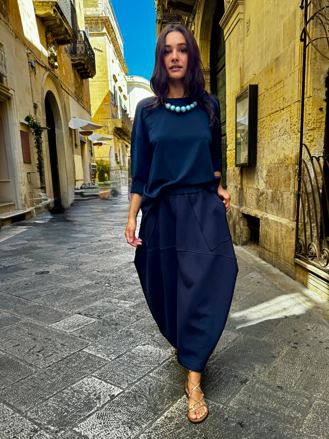 Gonna in felpa con elastico Rowan-Gonna-Bijondo-Bijondo