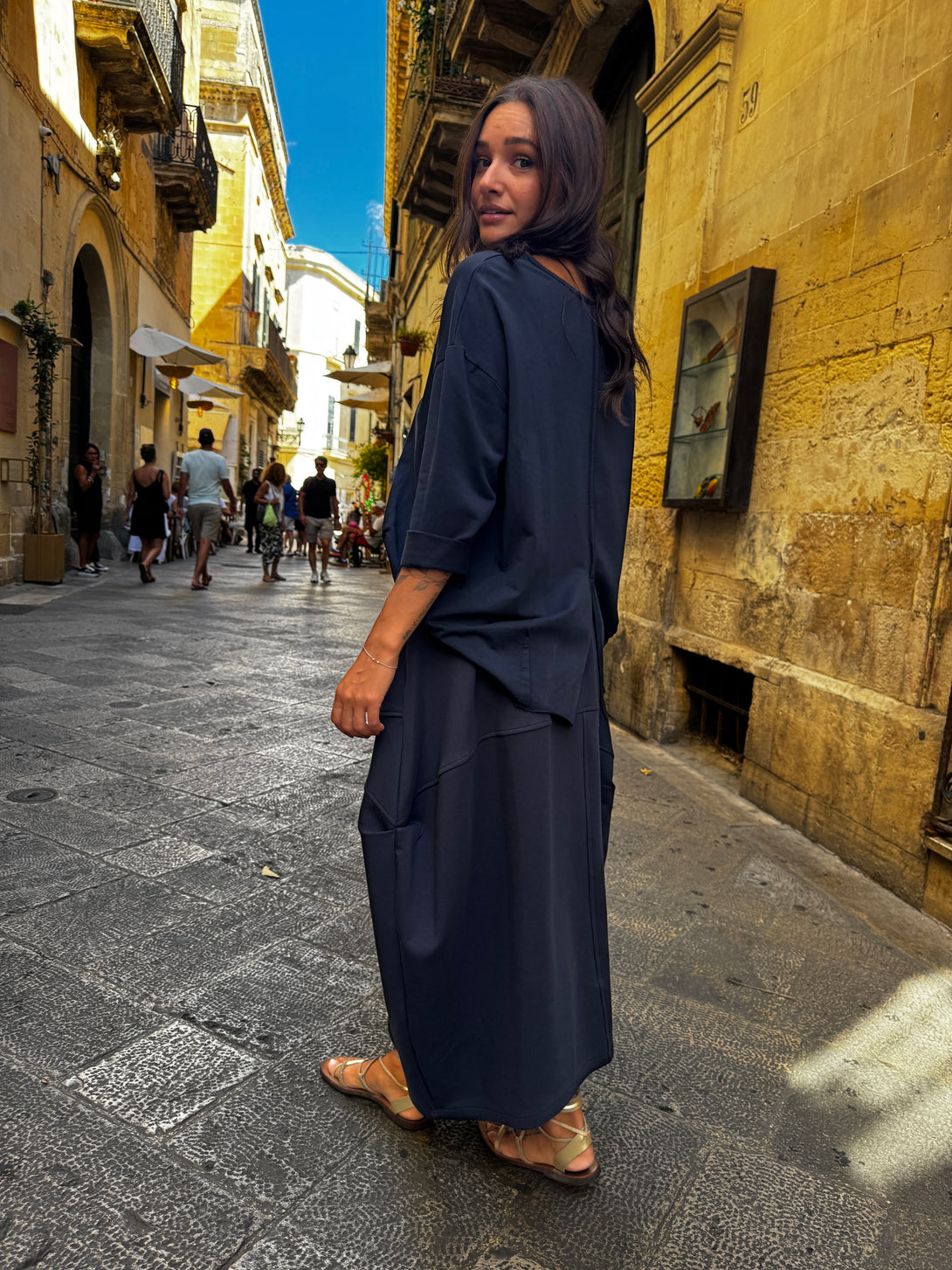 Gonna in felpa con elastico Rowan-Gonna-Bijondo-Bijondo