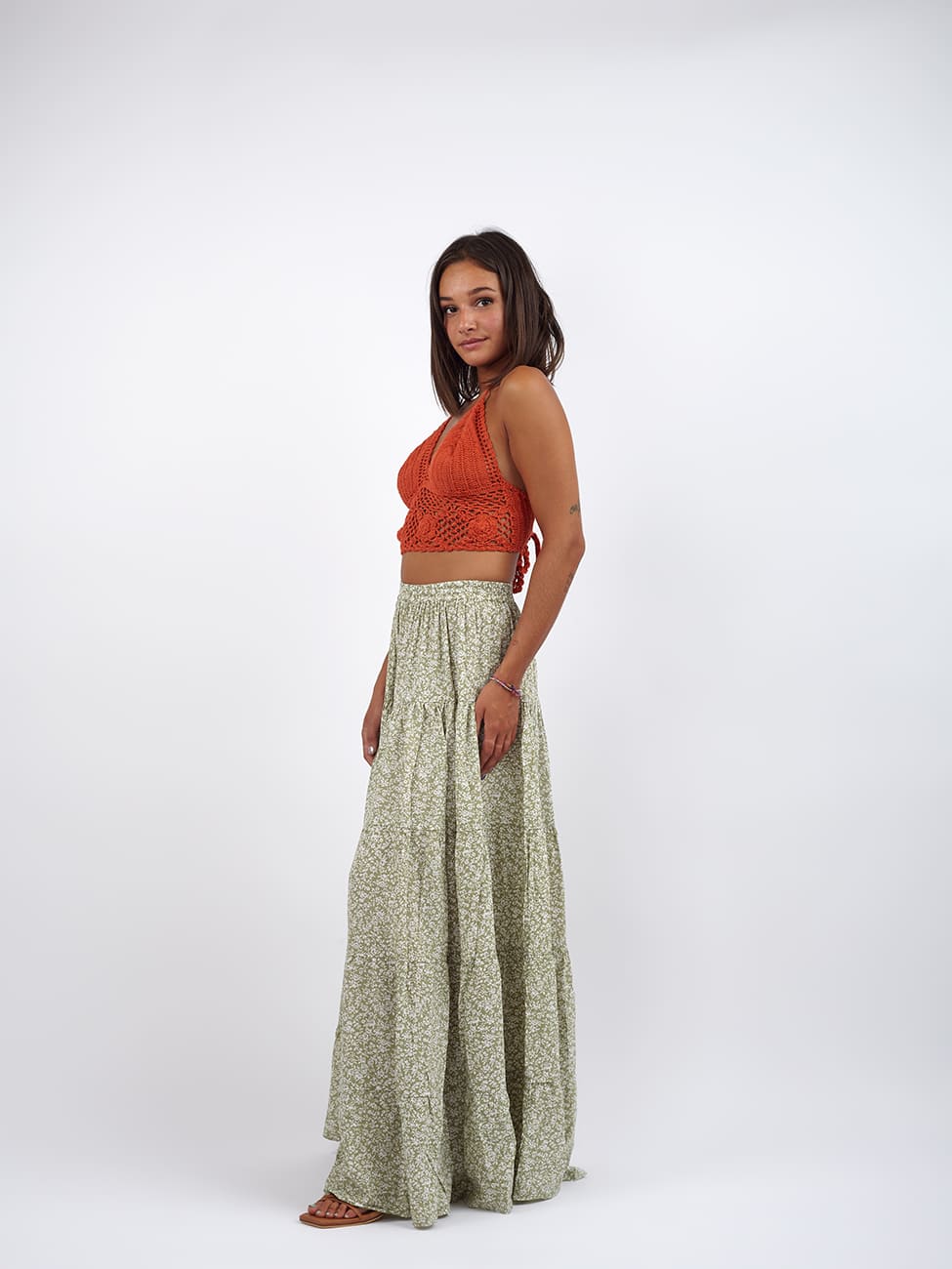 Gonna Olivia - verde - Bijondo