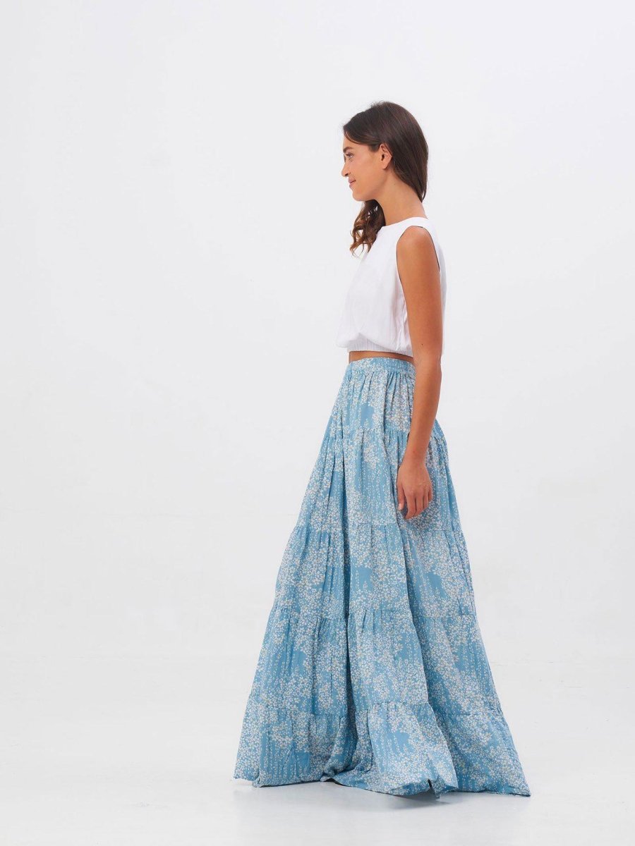 Gonna Olivia - verde - Bijondo