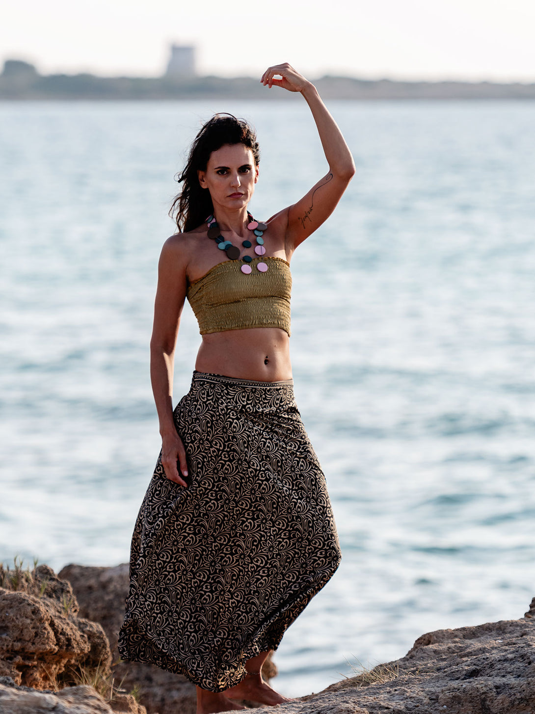 Gonna lunga in seta Almarosa-Gonna-EW-Bijondo