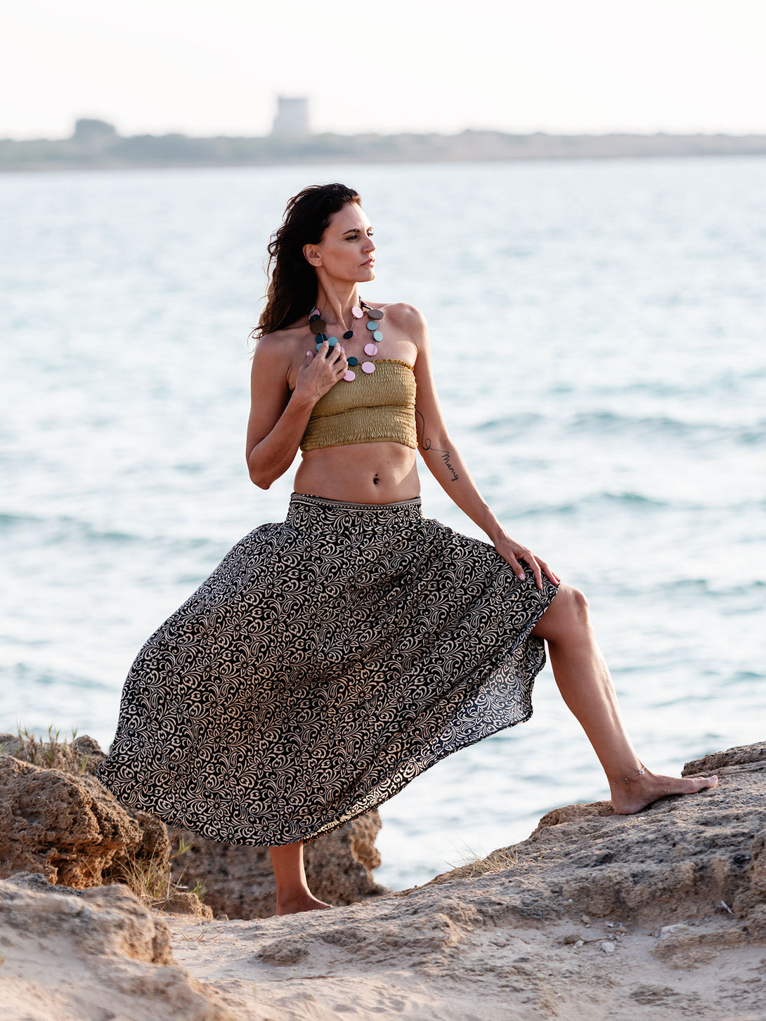 Gonna lunga in seta Almarosa-Gonna-EW-Bijondo