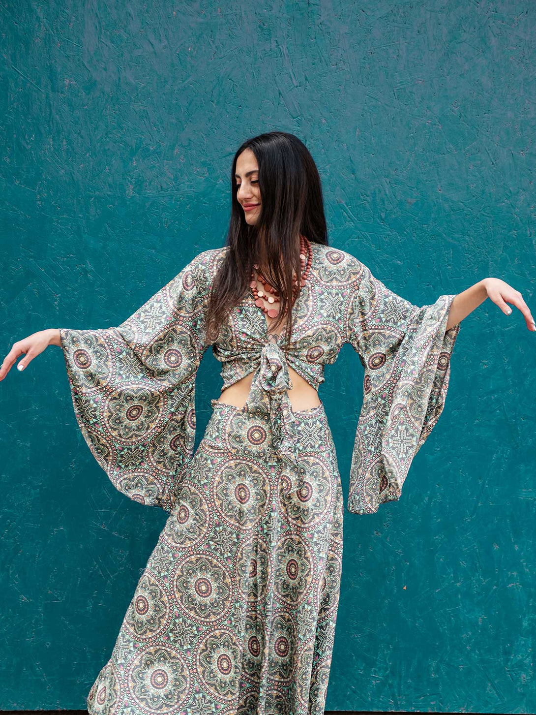 Gonna lunga in seta Almarosa-Gonna-EW-Bijondo