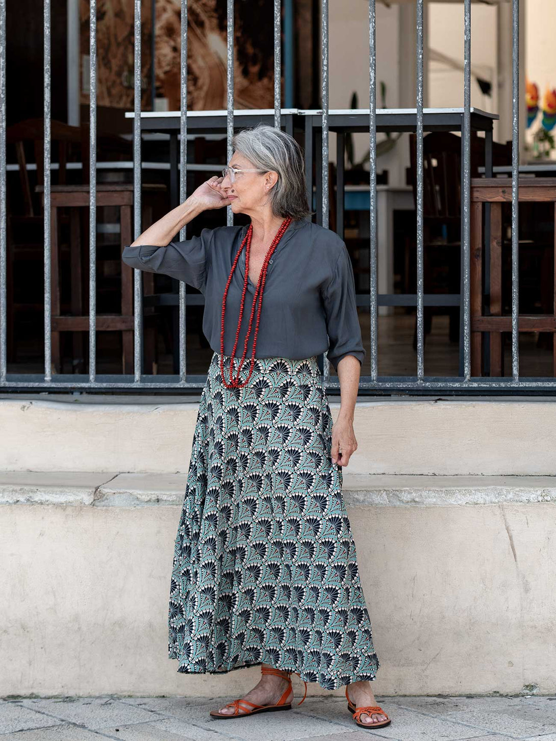 Gonna lunga viscosa Ellie-Gonna-Bijondo-Bijondo