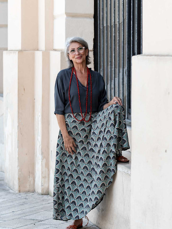 Gonna lunga viscosa Ellie-Gonna-Bijondo-Bijondo