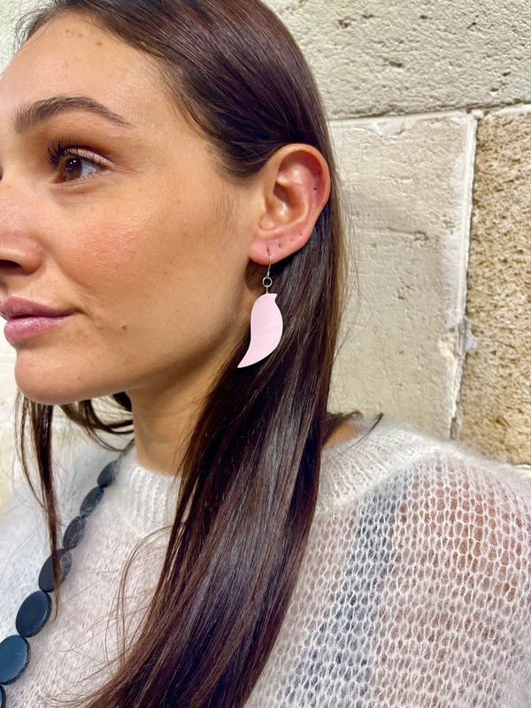 Orecchini legno Bird