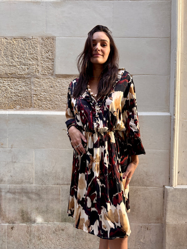 Vestito corto viscosa Liliana