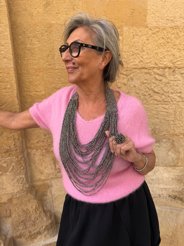 Maglioncino Super Kid Mohair e lana Merino Stefy