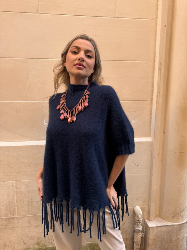 Poncho Kid Mohair Pamela