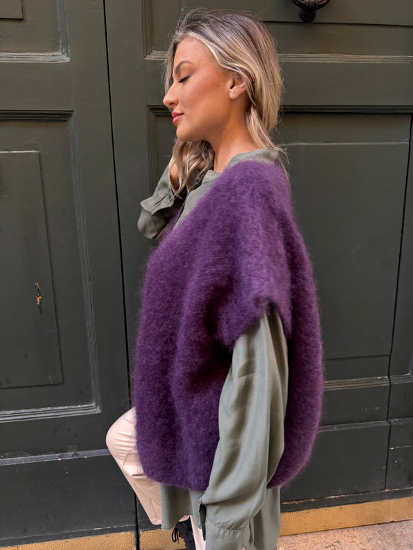 Cardigan smanicato Kid Mohair Lola