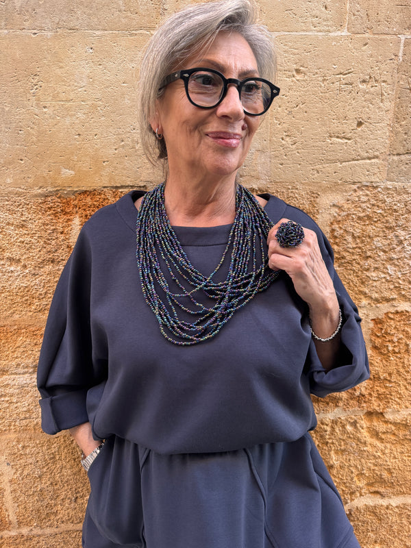 Blusa collo ad anello Boo