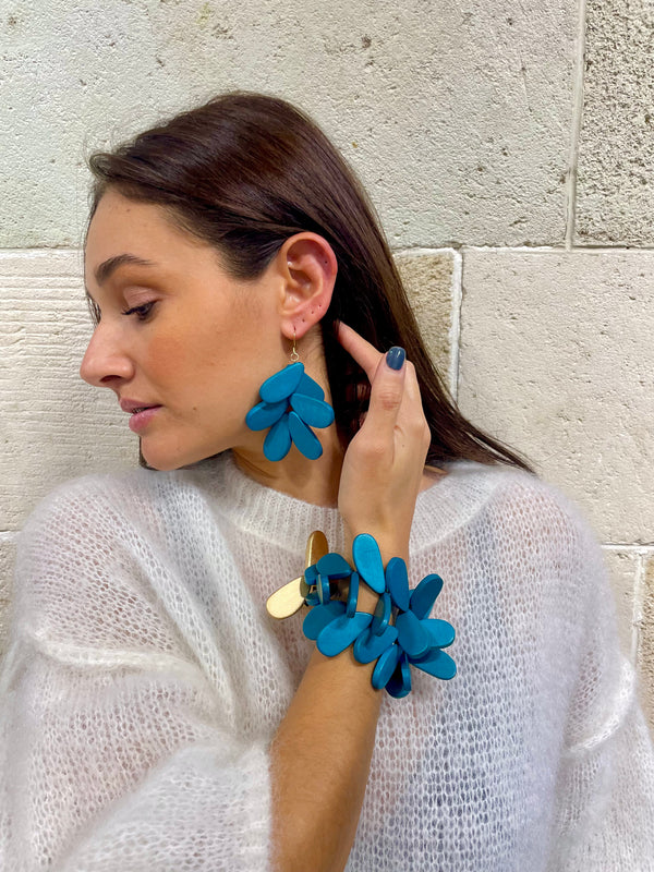 Orecchini grandi legno Marcella