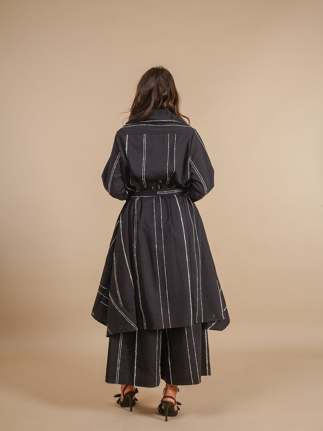 Kimono a righe misto cotone Moira-kimono-Bijondo-Bijondo