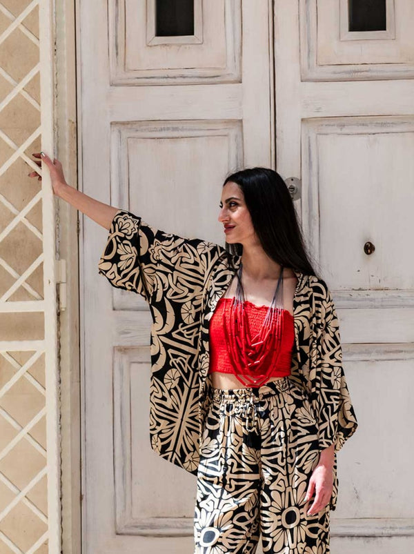 Kimono corto elegante seta Sophia-kimono-WhyY-Bijondo