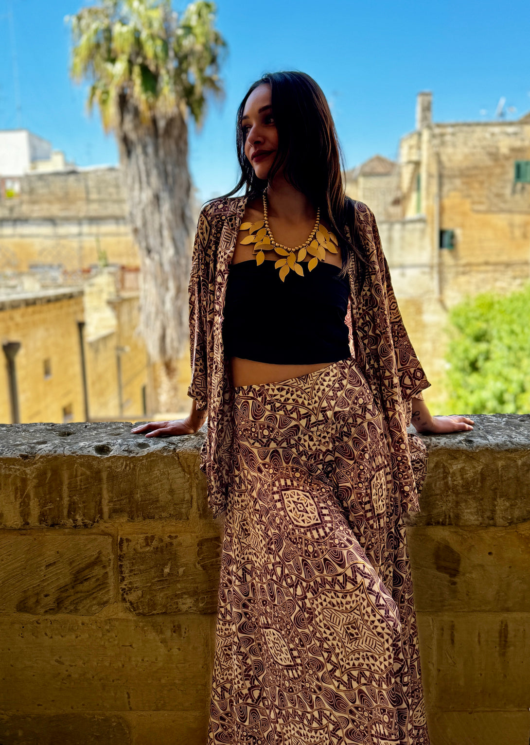 Kimono corto seta Margherite metallic-kimono-WhyY-Bijondo