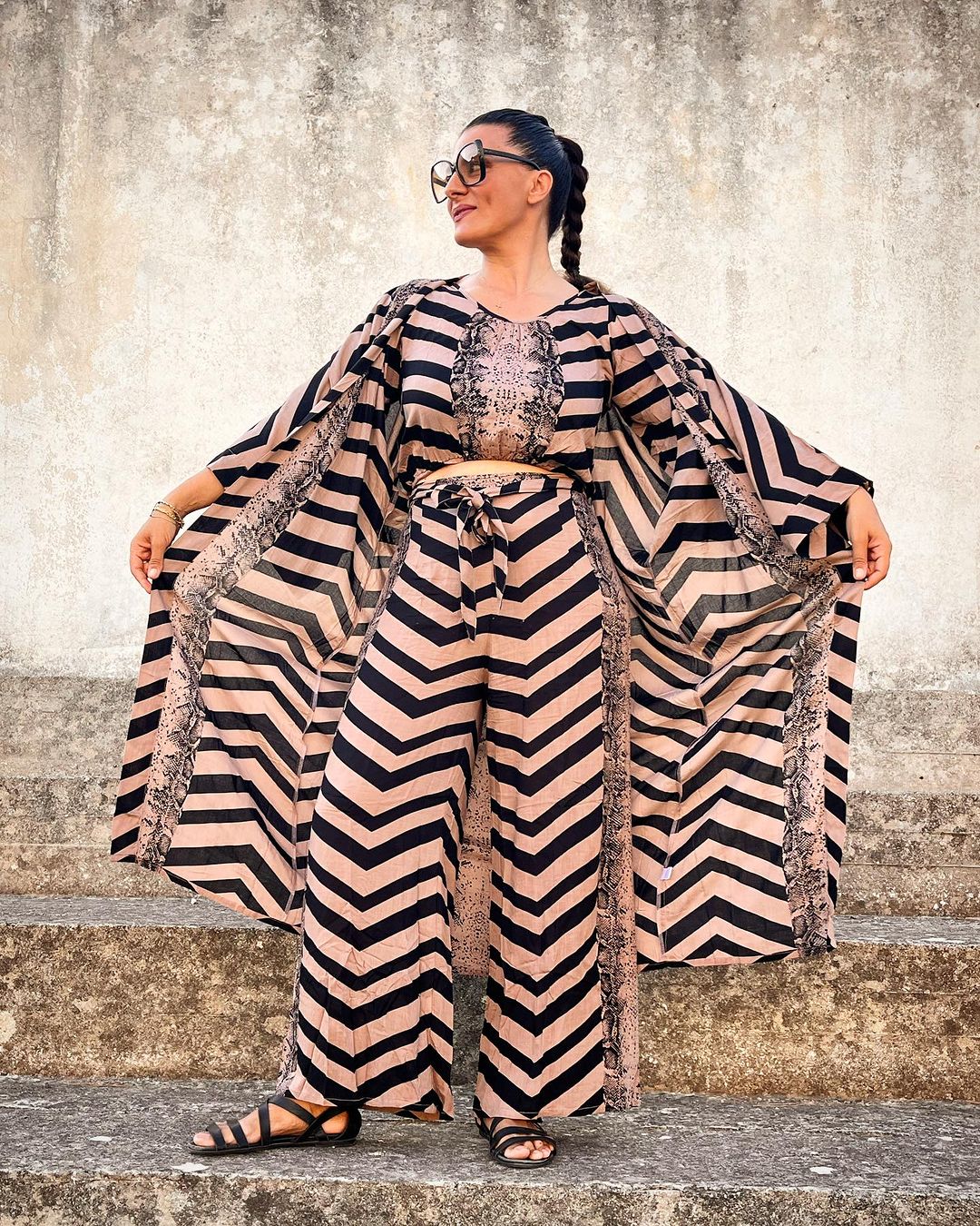 Kimono lungo leggero rayon Isla-Kimono-Bijondo-Bijondo