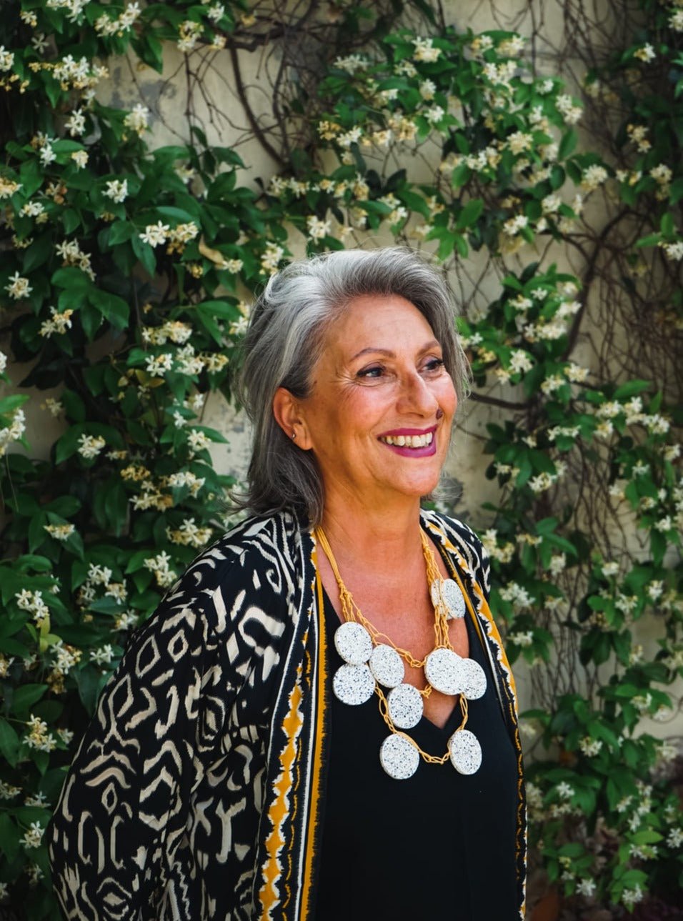 Kimono lungo seta Mireia - blu - Bijondo