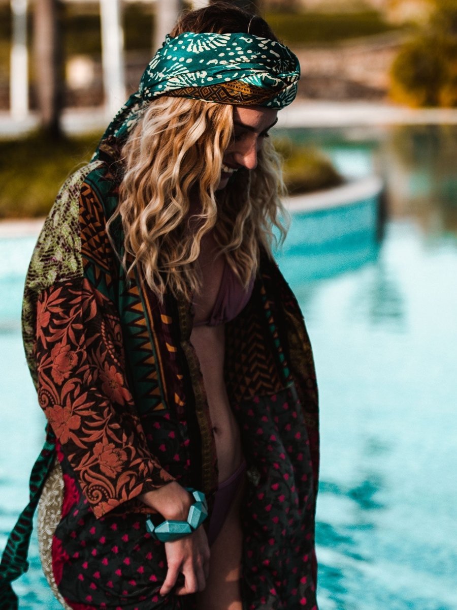 Kimono seta pezzo unico Sheila - kimono 1 - Bijondo