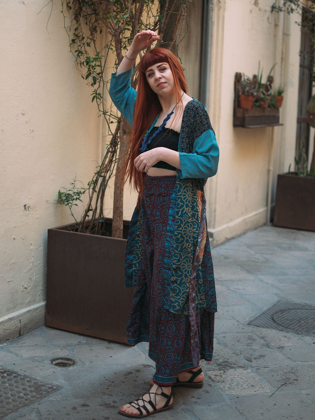 Kimono seta pezzo unico Sheila - kimono 2 - Bijondo