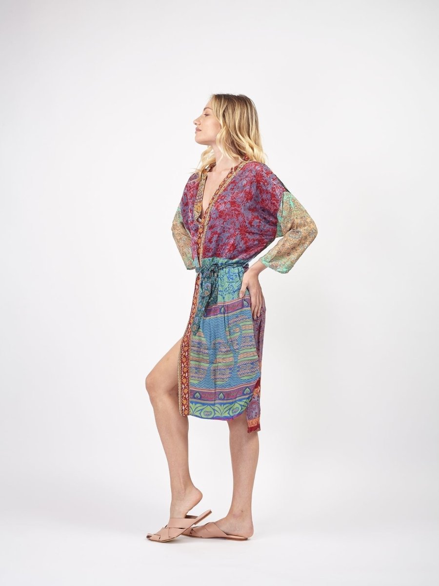 Kimono seta pezzo unico Sheila - kimono 2 - Bijondo