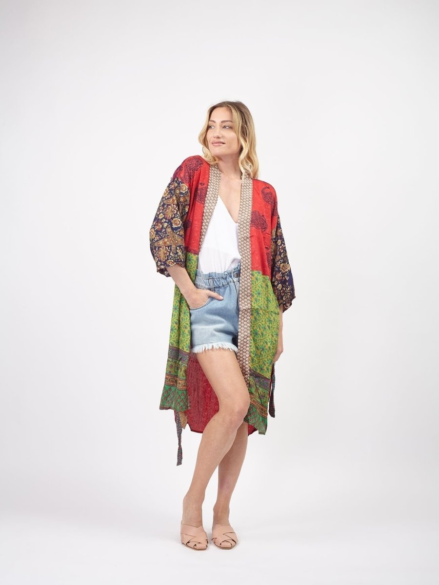 Kimono seta pezzo unico Sheila - kimono 3 - Bijondo