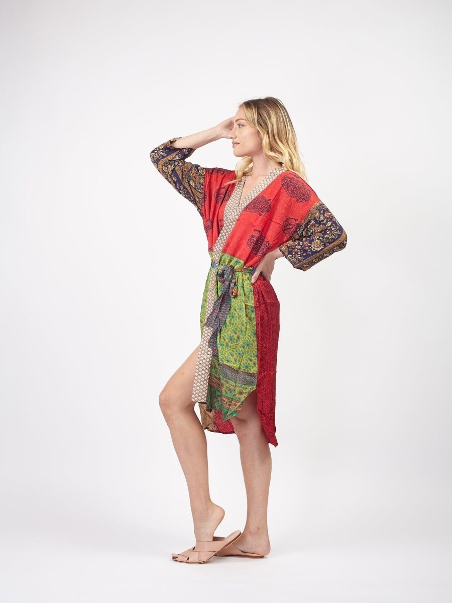 Kimono seta pezzo unico Sheila - kimono 3 - Bijondo