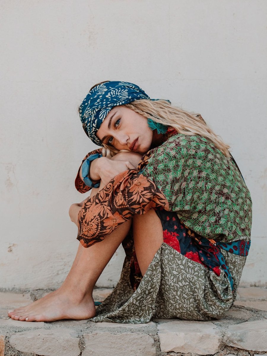 Kimono seta pezzo unico Sheila - kimono 1 - Bijondo