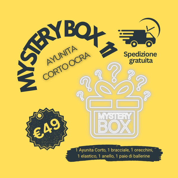 MYSTERY BOX N°11: SET VESTITO AYUNITA CORTO OCRA-Mystery Box-Bijondo-Bijondo