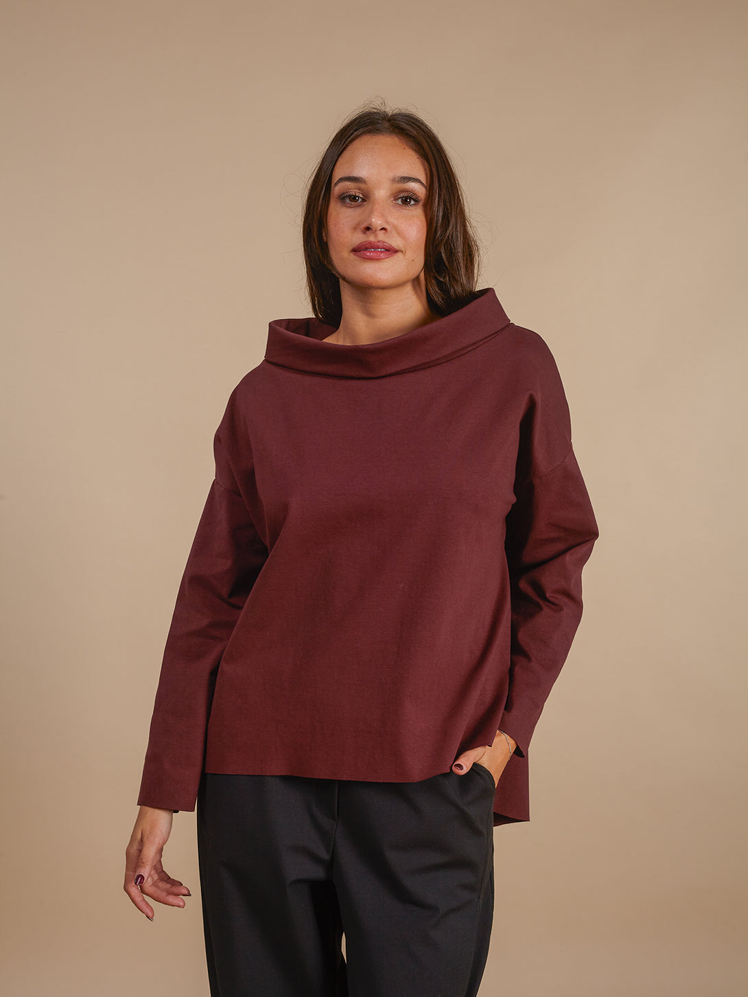 Maglia Elisabeth-Maglia-Bijondo-Bordeaux-taglia unica-Bijondo