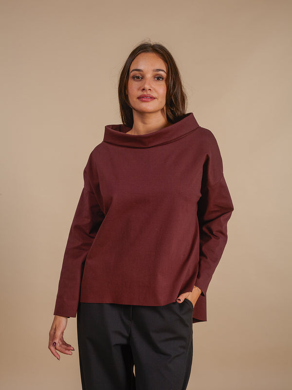 Maglia Elisabeth-Maglia-Bijondo-Bordeaux-taglia unica-Bijondo
