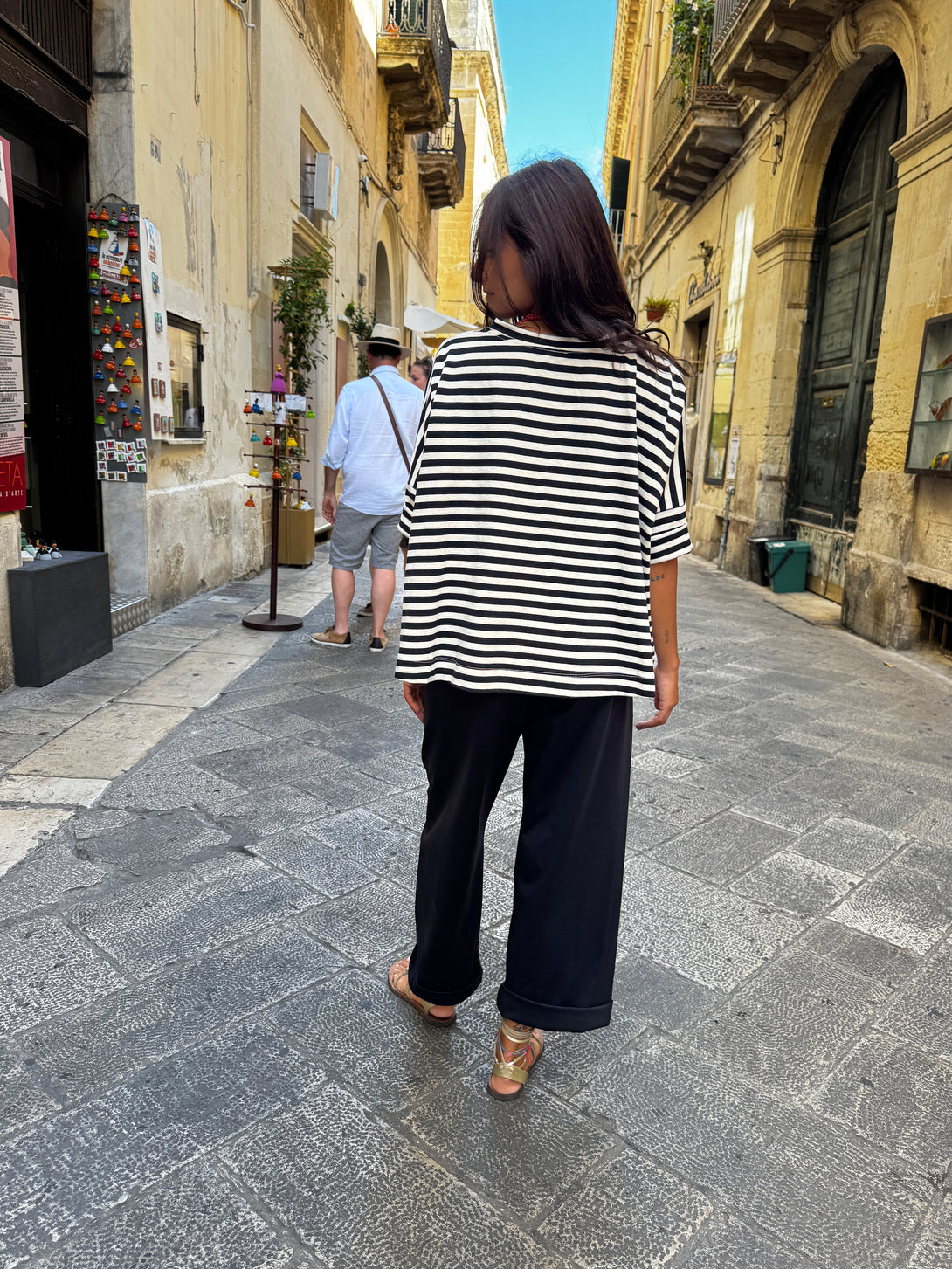 Maglia casual righe oversized Stripes-top-Bijondo-Bijondo