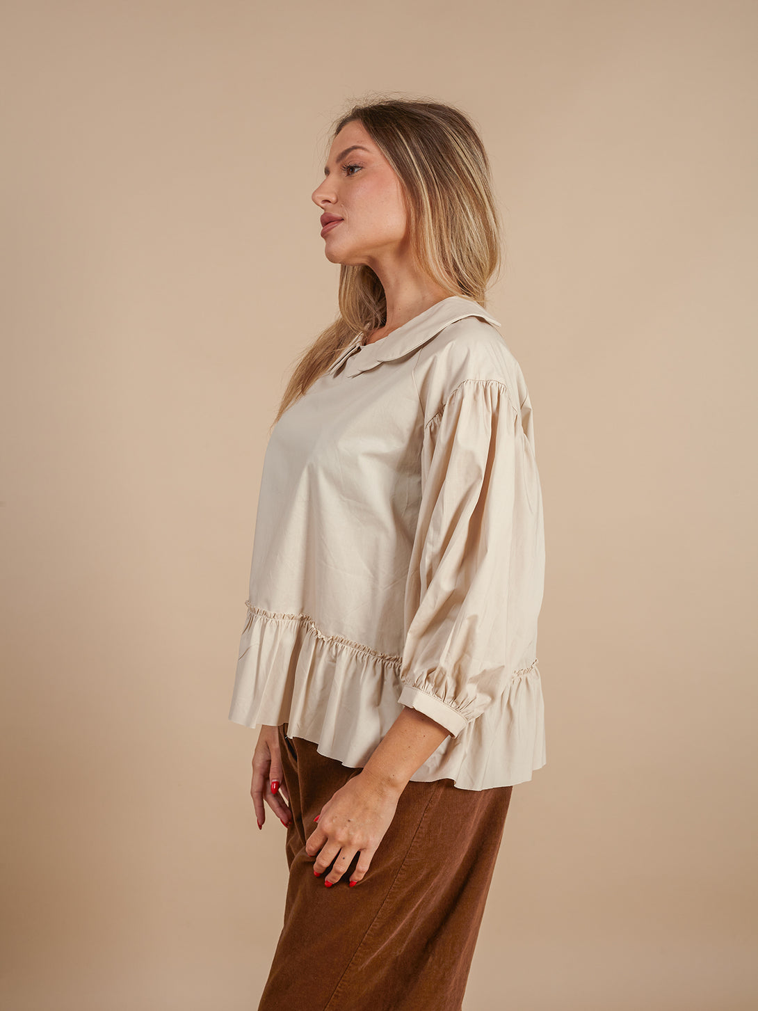 Maglia con colletto cotone Kuma-maglia-Bijondo-Bijondo