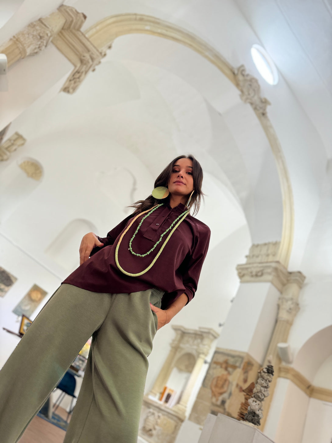 Maglia cotone elasticizzata Tamia-Maglia-Bijondo-Bijondo