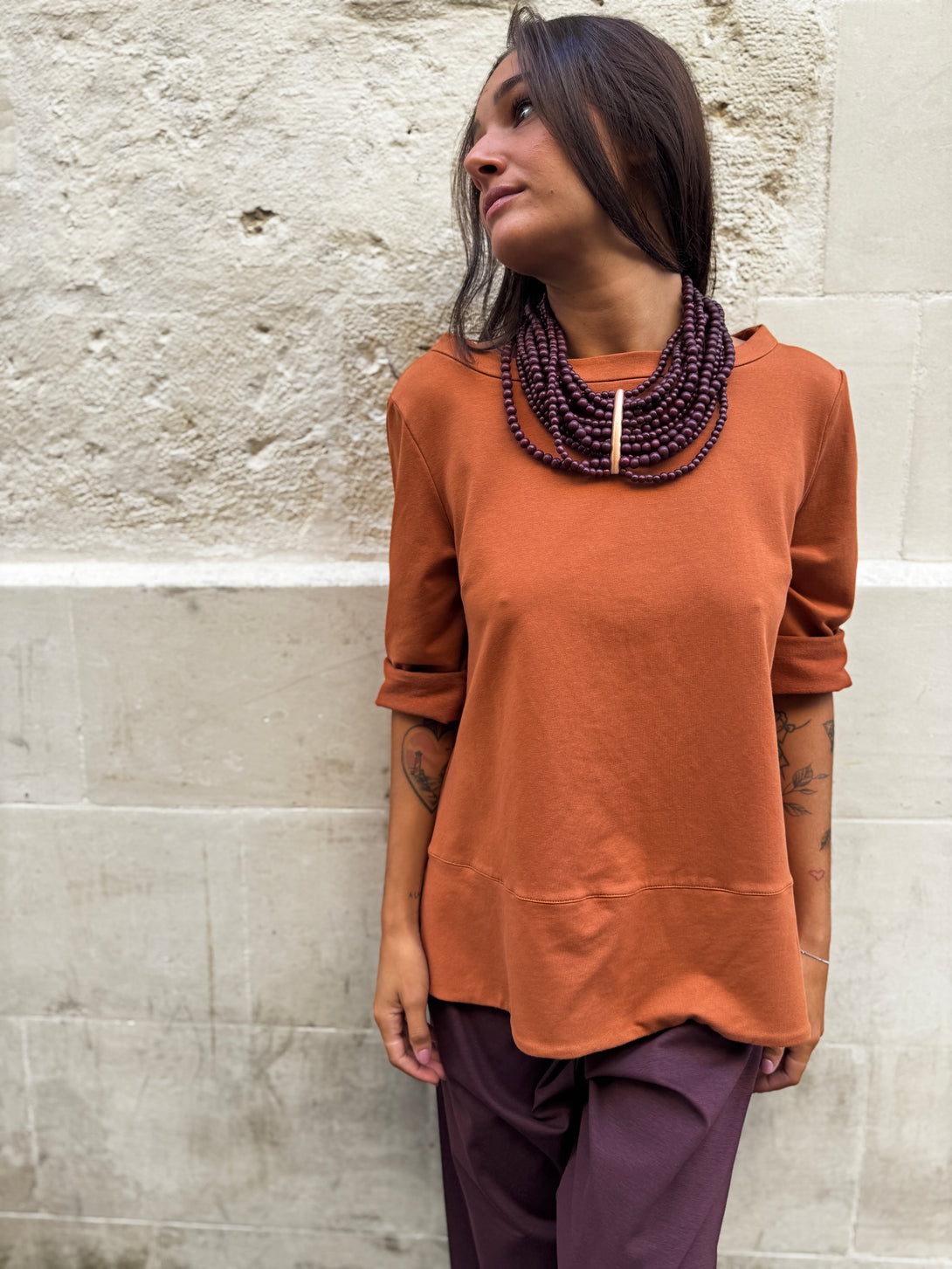 Maglia in punto Milano con colletto a barca Ava-maglia-Bijondo-Bijondo