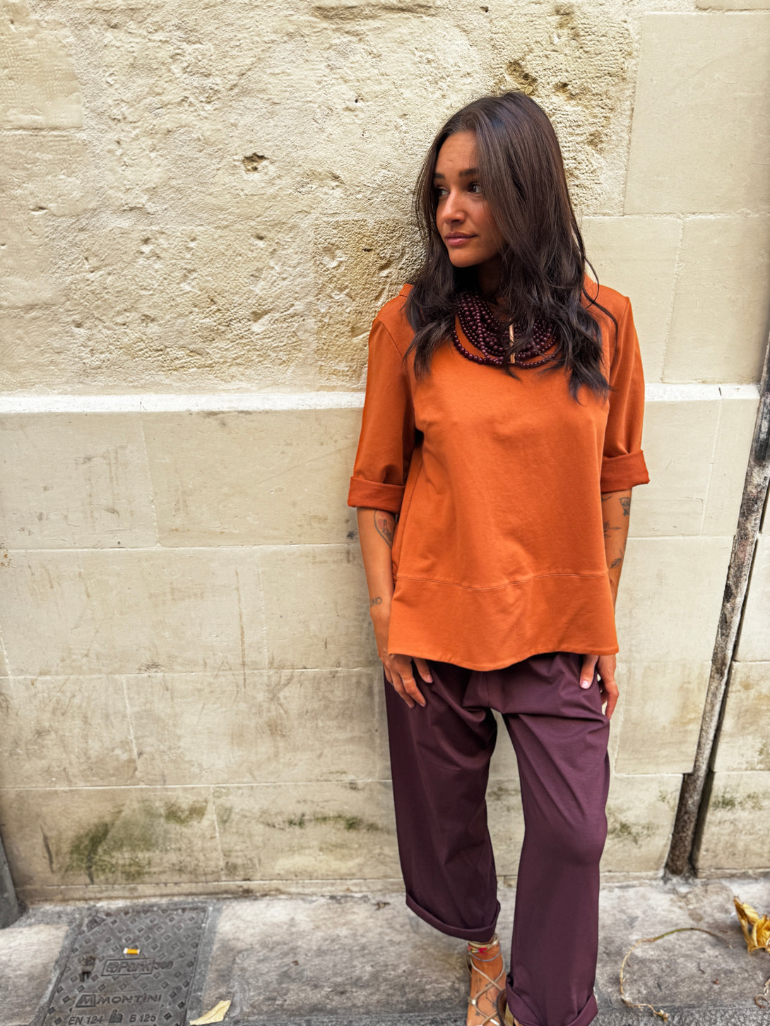 Maglia in punto Milano con colletto a barca Ava-maglia-Bijondo-Bijondo