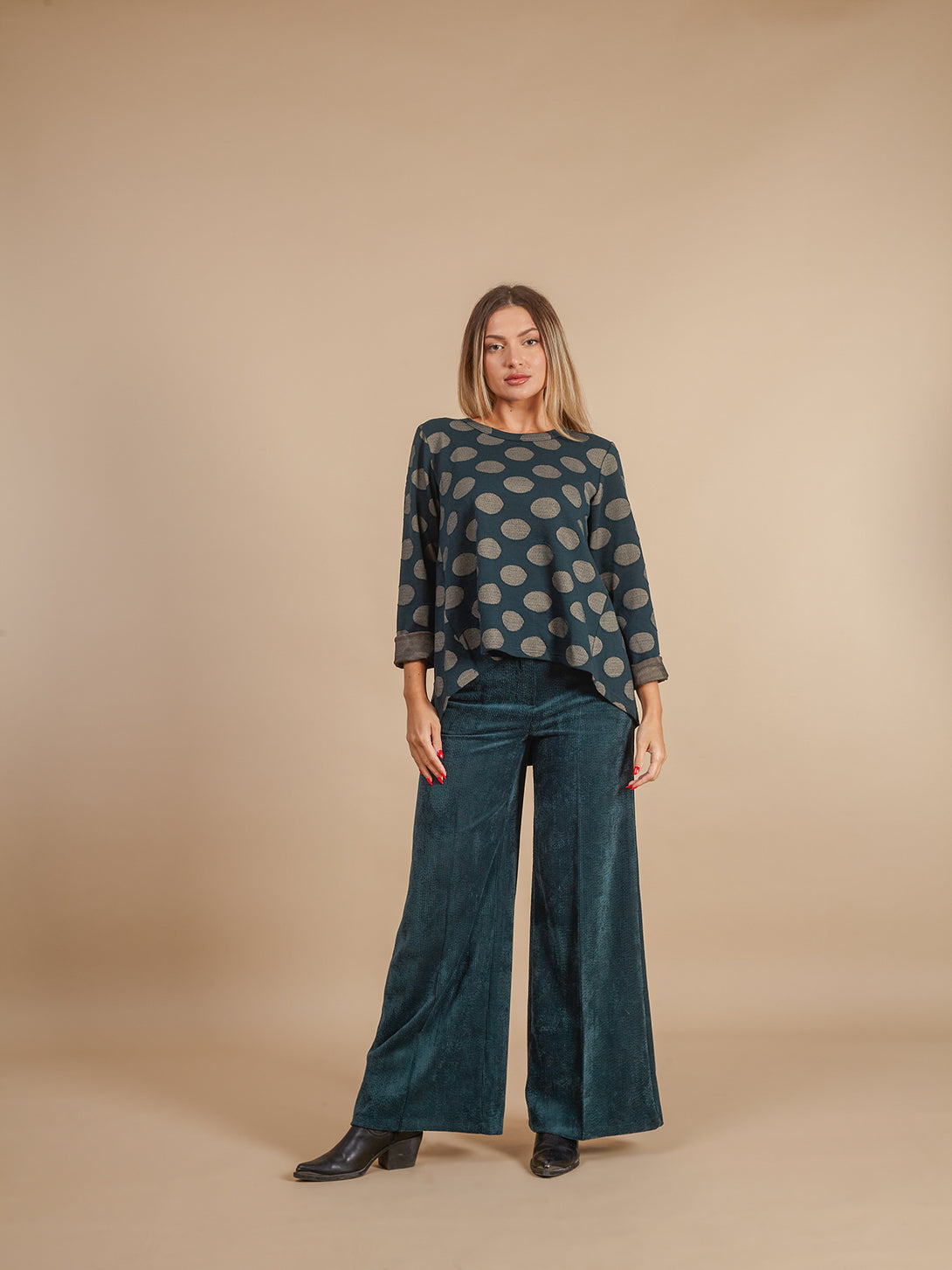 Maglia pois viscosa Aylin-maglia-Bijondo-Bijondo