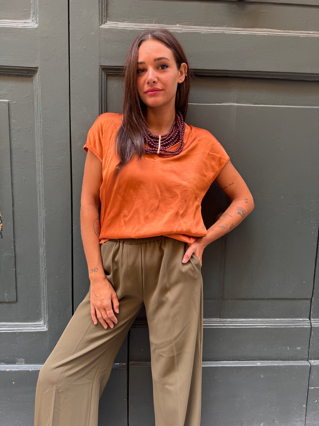 Maglietta viscosa raso Alice-maglia-Bijondo-Bijondo