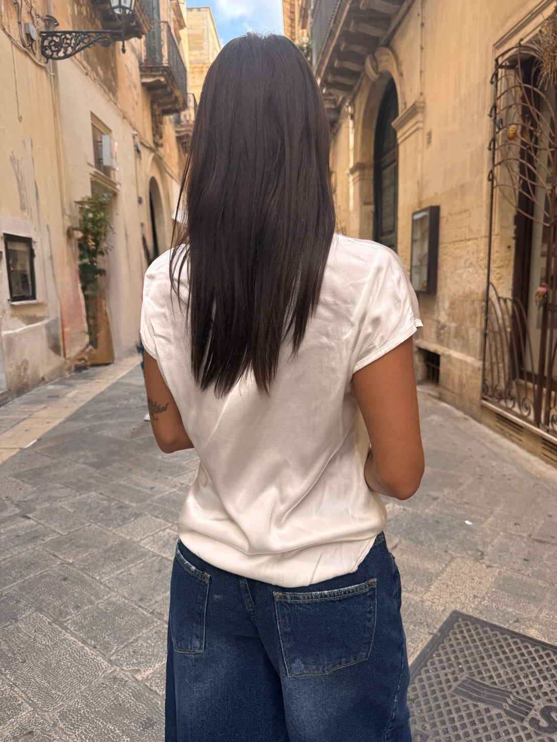 Maglietta viscosa raso Alice-maglia-Bijondo-Bijondo