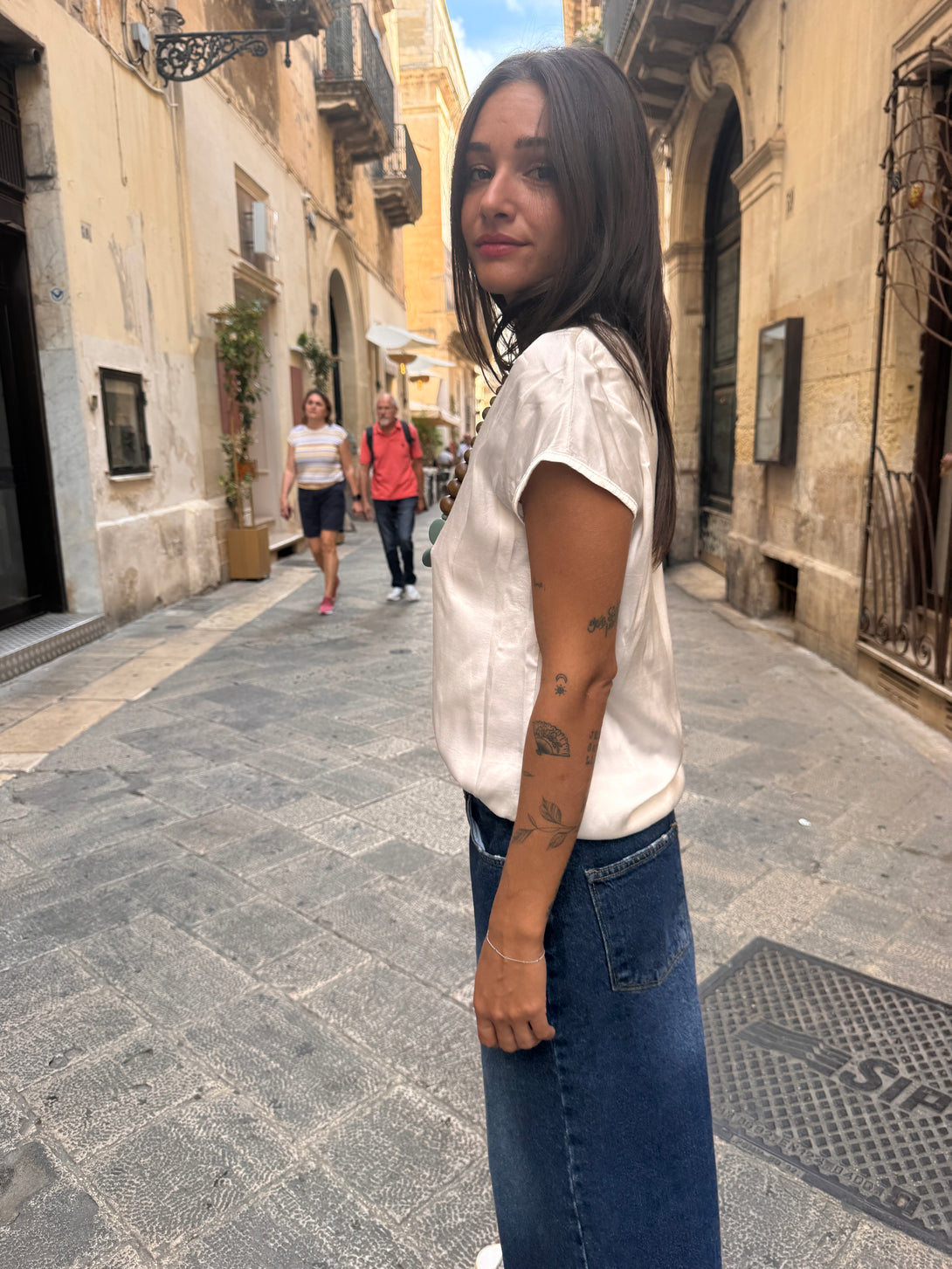 Maglietta viscosa raso Alice-maglia-Bijondo-Bijondo