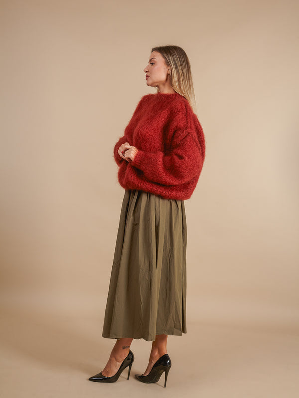 Maglione Kid Mohair morbido Halle-Maglione-Bijondo-Bijondo