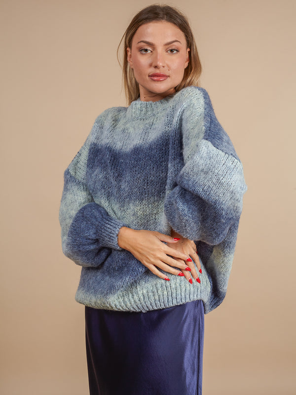 Maglione oversize lana Andy-Maglione-Bijondo-Blu-taglia unica-Bijondo