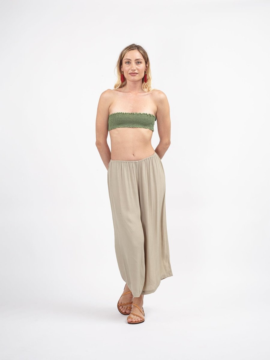 Mini Top a fascia basic Rihanna - verde - Bijondo