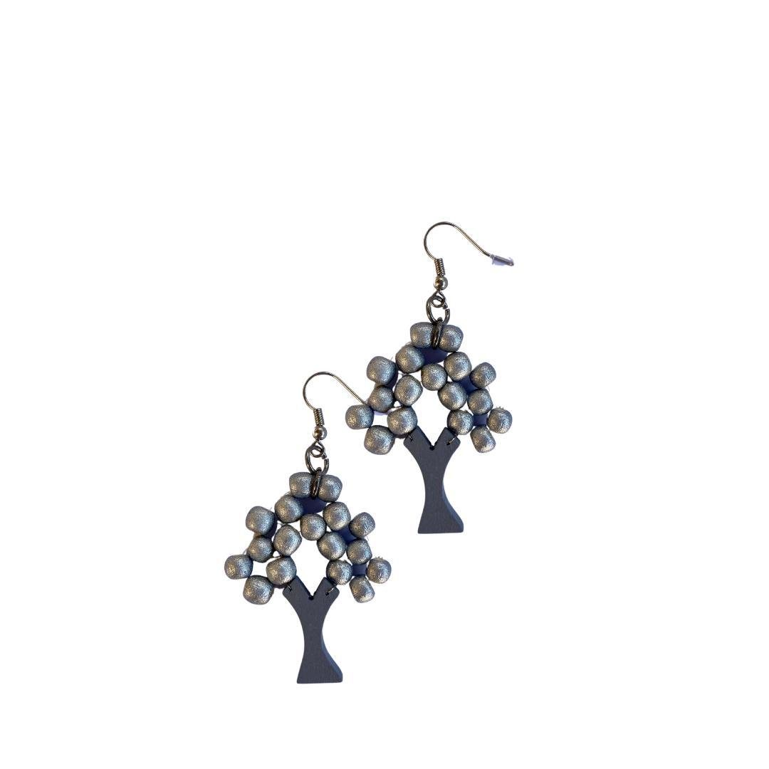 Orecchini Albero Metallic - argento - Bijondo