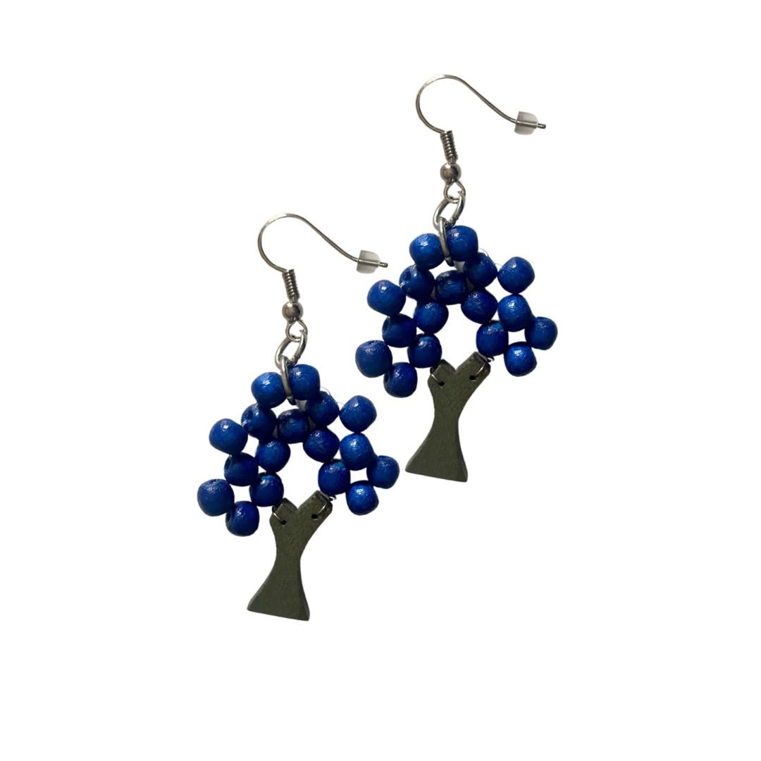 Orecchini Albero legno - verde chiaro - Bijondo