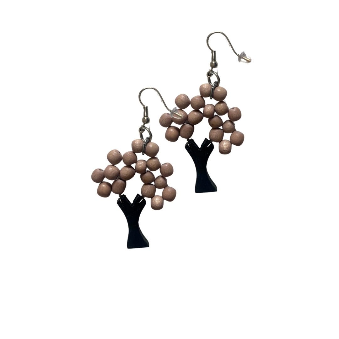 Orecchini Albero legno - verde chiaro - Bijondo