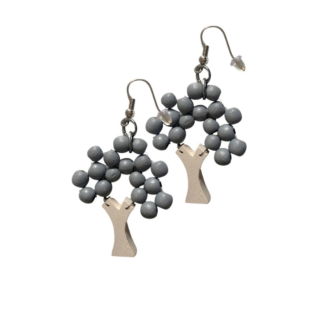 Orecchini Albero legno - verde chiaro - Bijondo