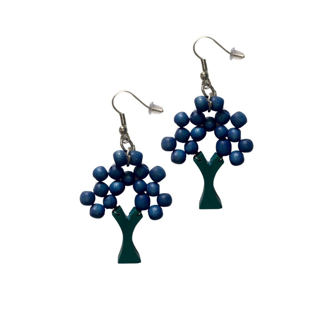 Orecchini Albero legno - salvia - Bijondo