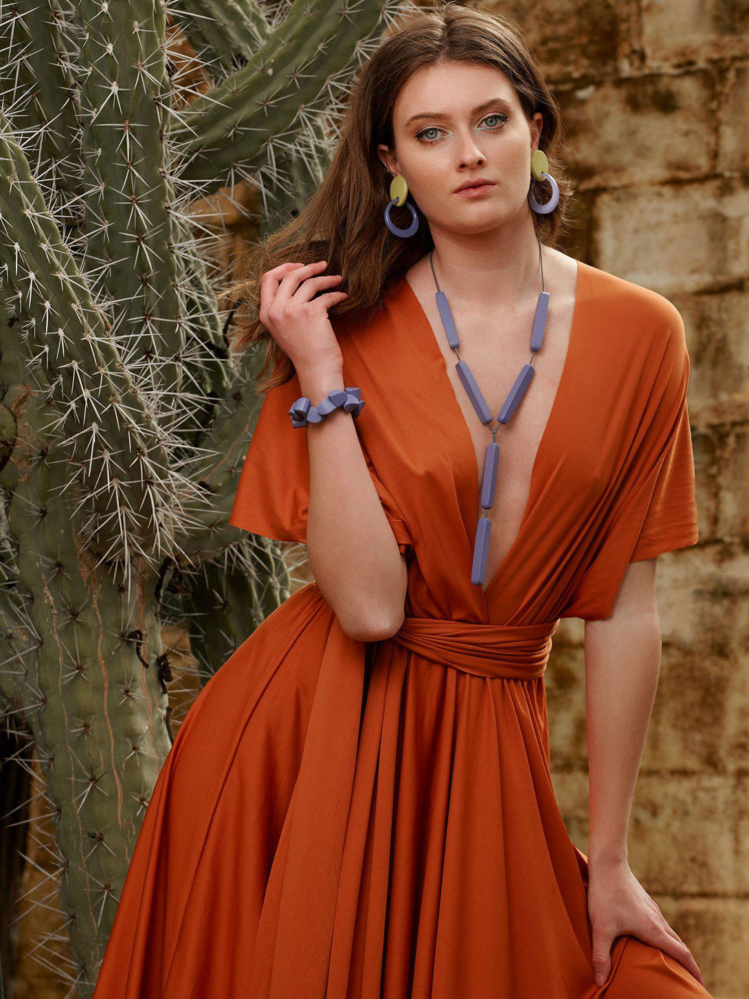 Orecchini Antigua - rosso - Bijondo