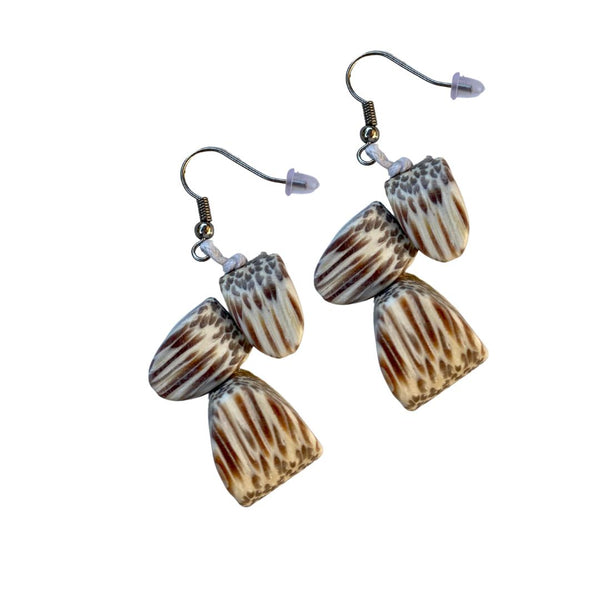 Orecchini Argentina Palmwood - bianco - Bijondo