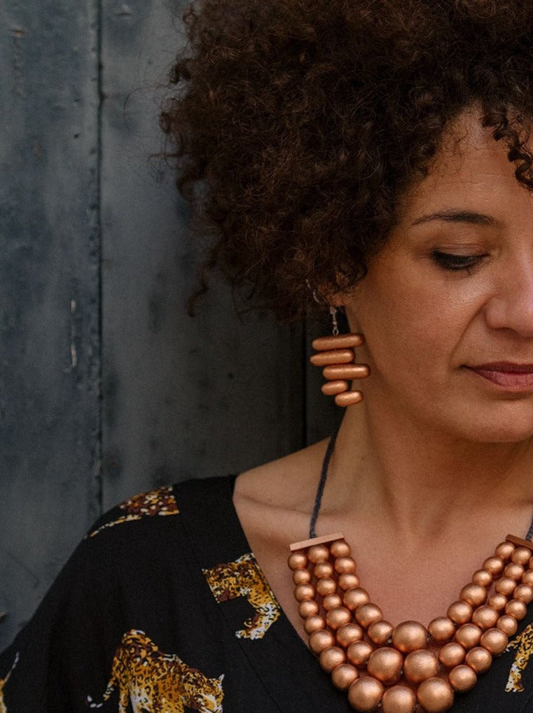 Orecchini Bahamas Metallic-rame-Bijondo